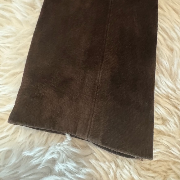 Brown Suede Women's Jacket - Picture 10 of 16